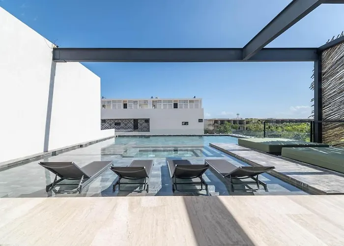 Lux 1br With Rooftop Pool, Spa, Gym, Kids Playroom Tulum