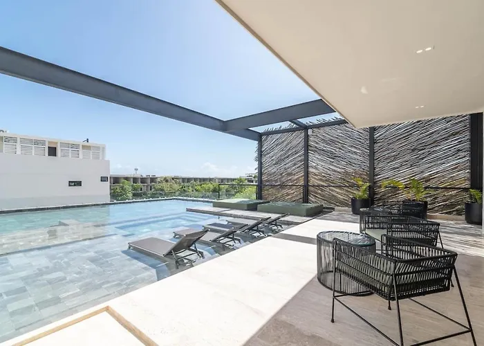 Lux 1br With Rooftop Pool, Spa, Gym, Kids Playroom * Tulum