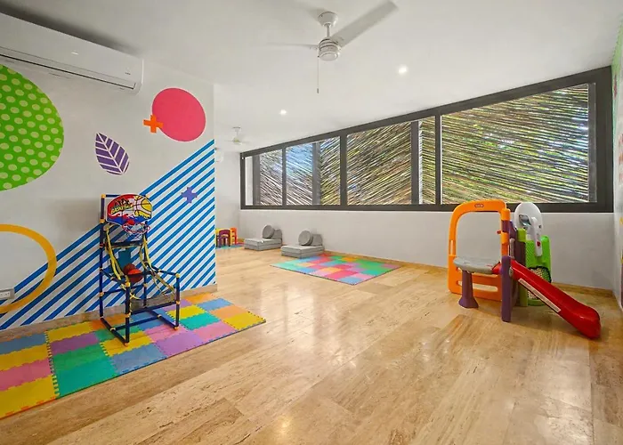 Lux 1br With Rooftop Pool, Spa, Gym, Kids Playroom Ferienhaus Tulum